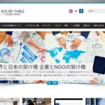 特定非営利活動法人 経済人コー円卓会議日本委員会(CRT日本委員会) のウェブサイト(スクリーンショット)